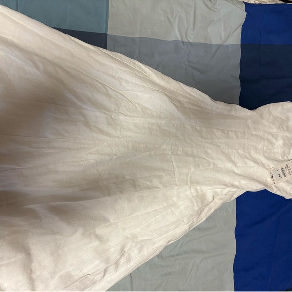 LINEN STRAPPY MIDI DRESS - Picture 2 of 4